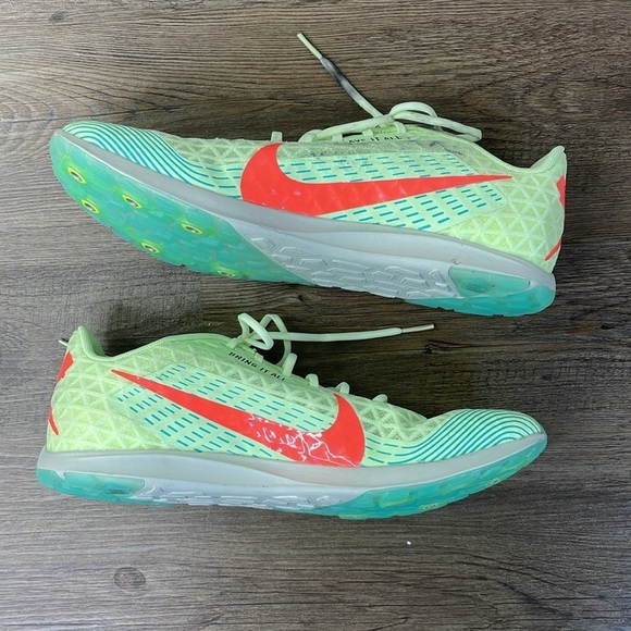 Nike Zoom Waffle Rival XC 5 Track Spikes Barely Green CZ1795-701 Men's Sz 10 - Picture 2 of 10